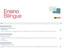 Tablet Screenshot of ensinobilingue.com.br